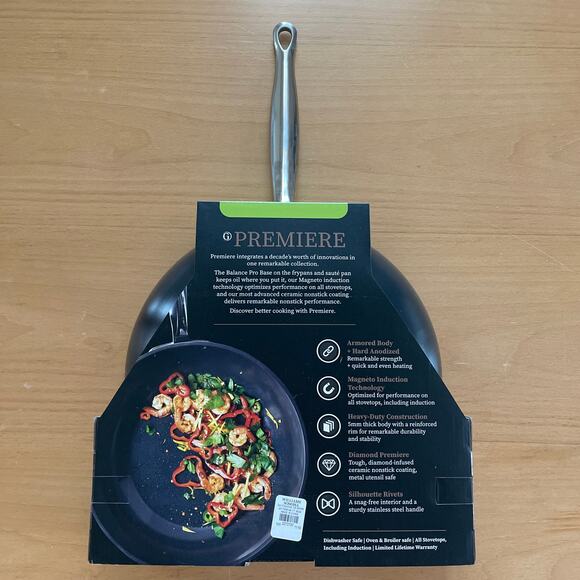 Green Pan 3.8 QT Wok 11" Ceramic Nonstick Gas Induction Stovetop Cookware New - Picture 2 of 6